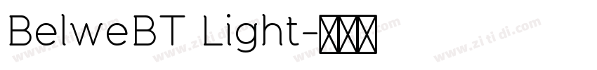 BelweBT Light字体转换